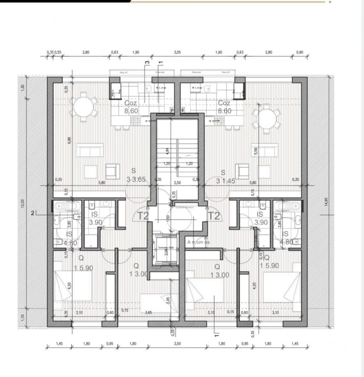 Apartamento T2 para Venda em Montijo e Afonsoeiro Planta 2
