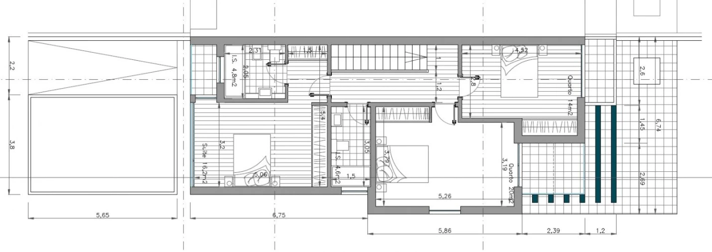Moradia T4 para Venda em Aradas Planta 2