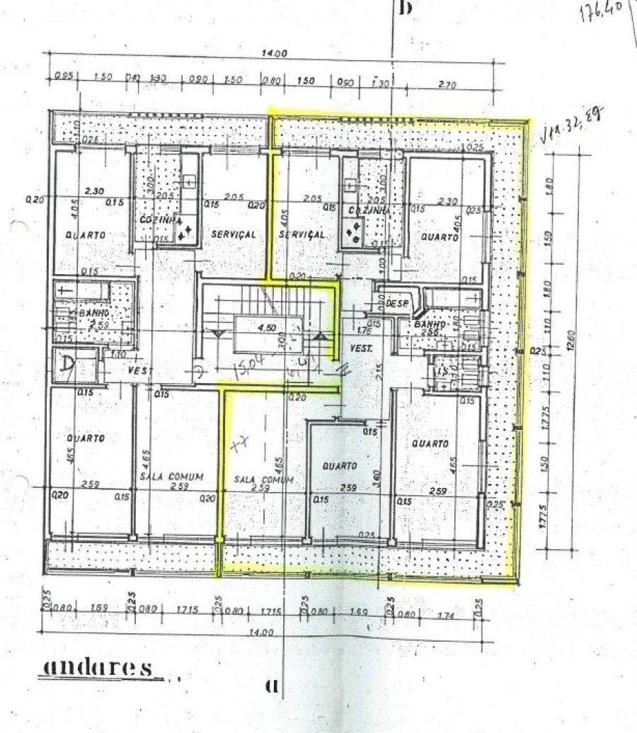 Apartamento T4 para Venda em Laranjeiro e Feijó Planta 1