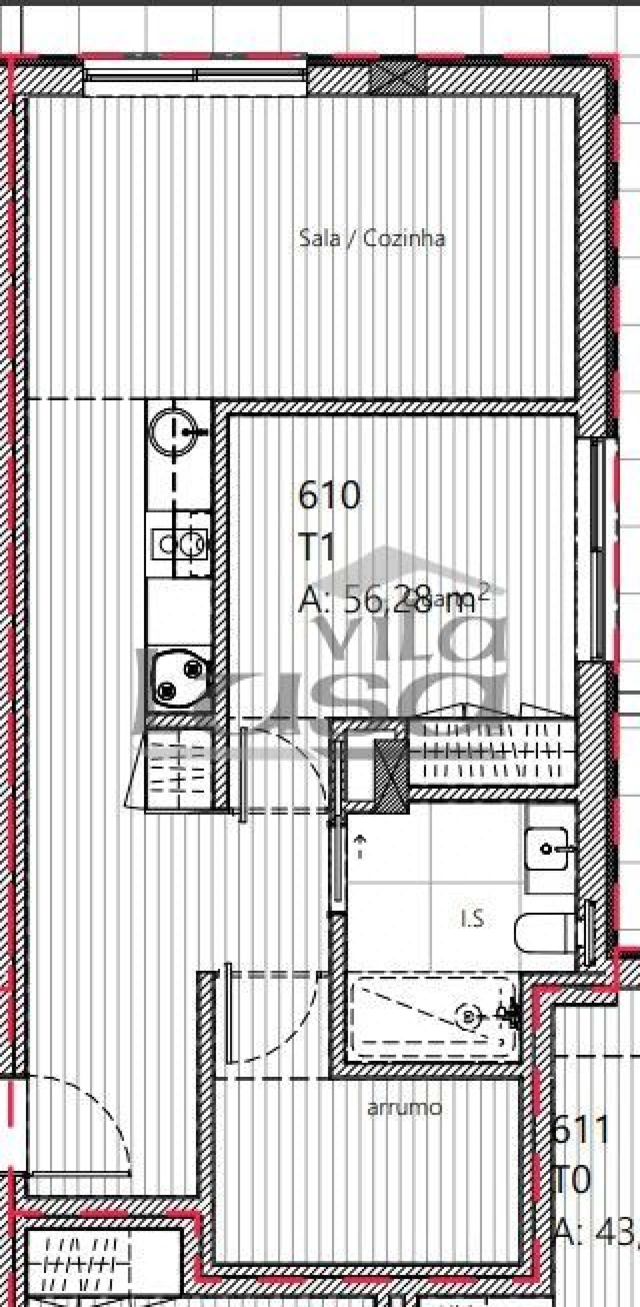 Apartamento T2 para Venda em Mafamude e Vilar do Paraíso Foto 18