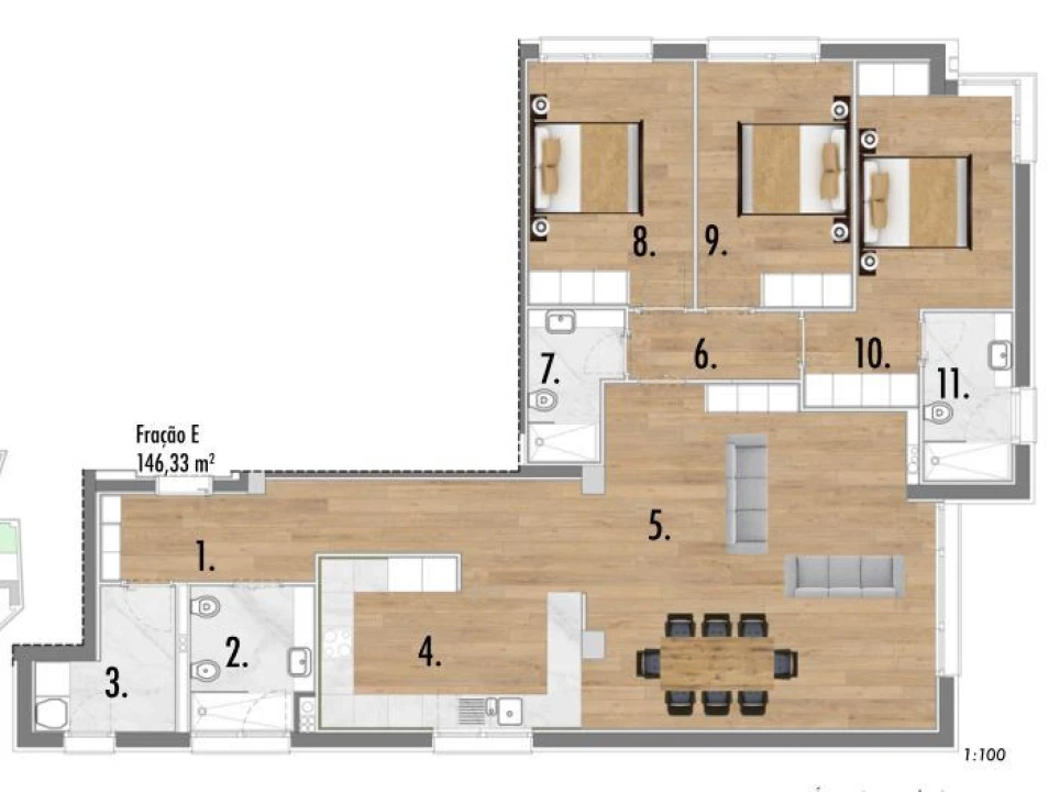 Apartamento T3 para Venda em Silvares, Pias, Nogueira e Alvarenga Foto 1
