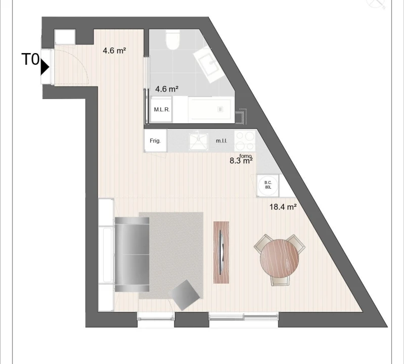 Apartamento T0 para Venda em Paranhos Foto 25