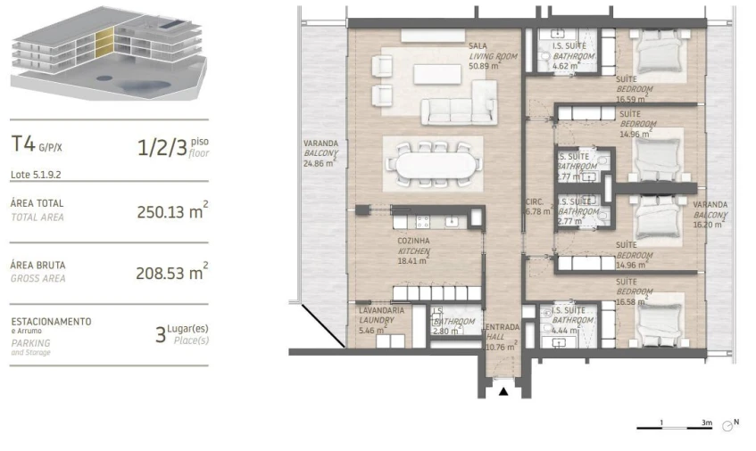 Apartamento T4 para Venda em Quarteira Foto 23