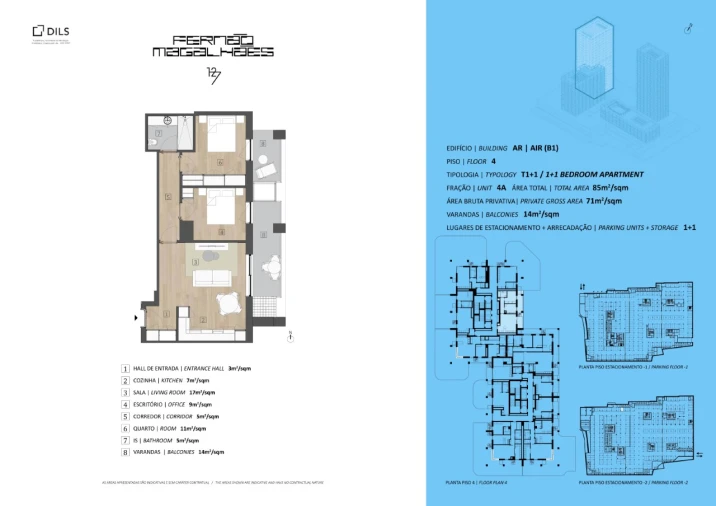 Apartamento T1 para Venda em Campanhã Planta 1