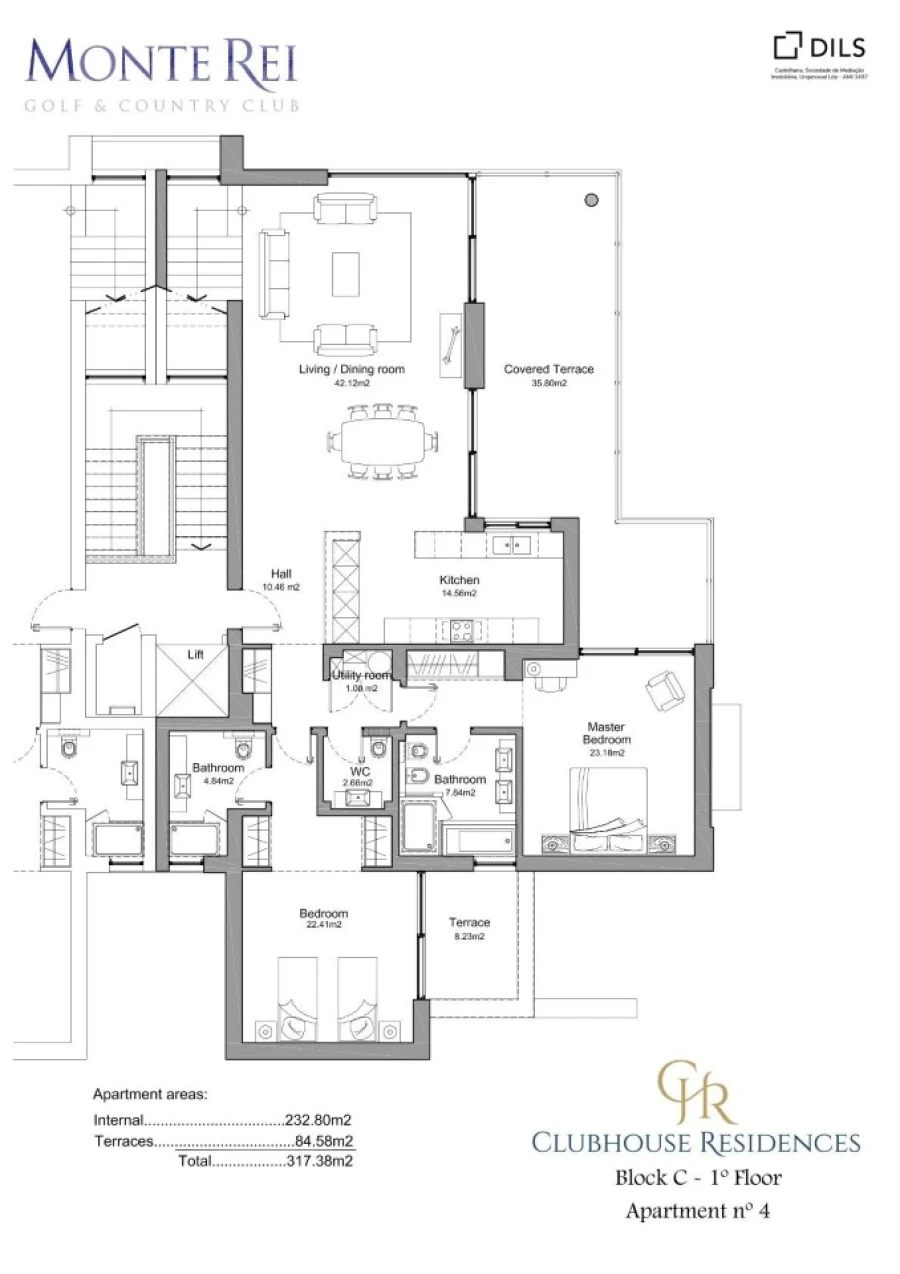 Apartamento T3 para Venda em Vila Nova de Cacela Planta 1