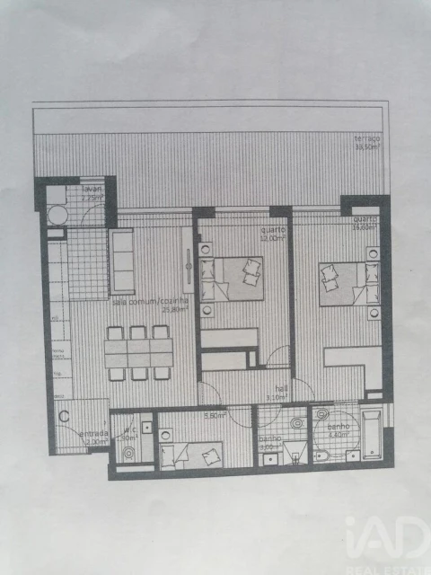 Apartamento T3 para Venda em Aguas Santas