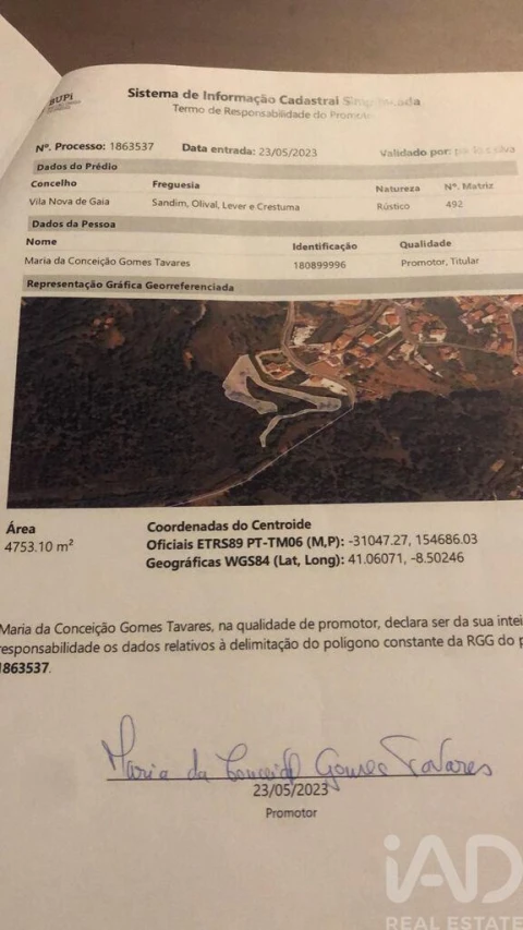 Terreno para Venda em Sandim, Olival, Lever e Crestuma