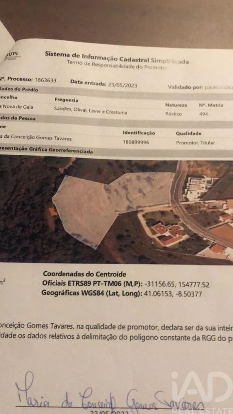 Terreno para Venda em Sandim, Olival, Lever e Crestuma