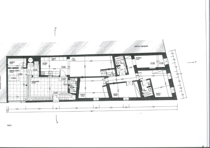 Moradia T3 para Venda em Moncarapacho e Fuseta Planta 1
