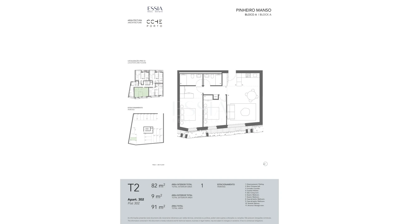 Apartamento T2 para Venda em Ramalde Foto 4