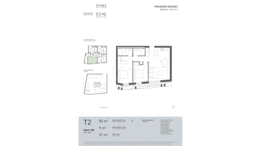 Apartamento T2 para Venda em Ramalde Foto 4