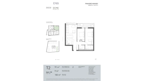 Apartamento T2 para Venda em Ramalde