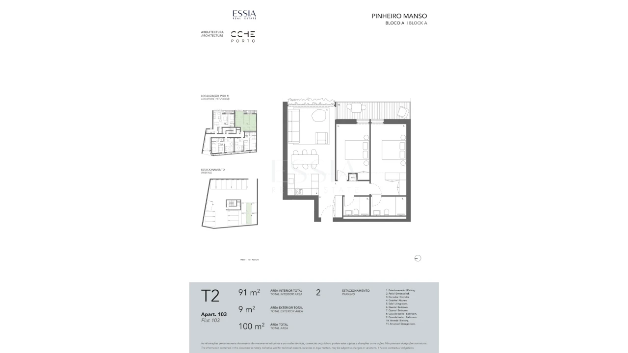 Apartamento T2 para Venda em Ramalde Foto 5
