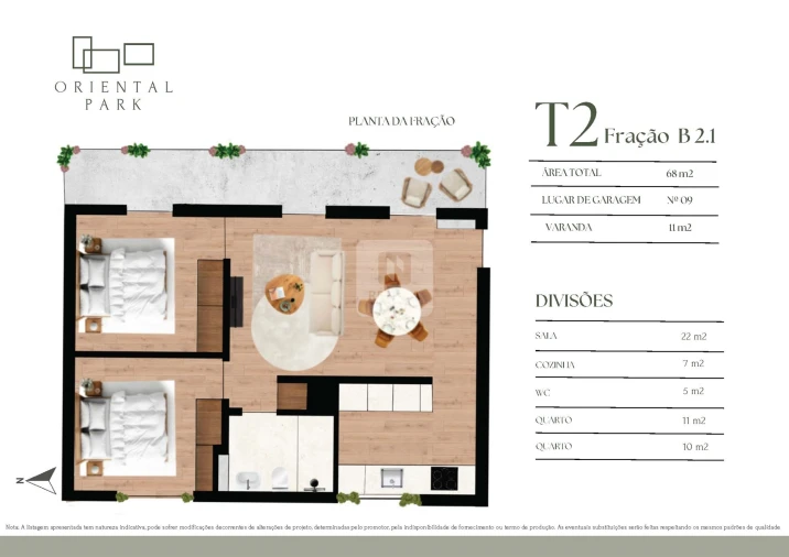Apartamento T2 para Venda em Campanhã Planta 1