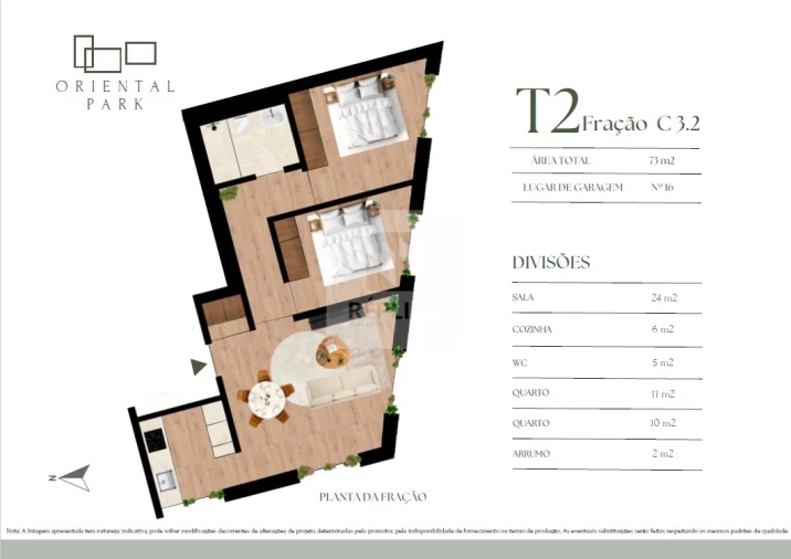 Apartamento T2 para Venda em Campanhã Planta 1