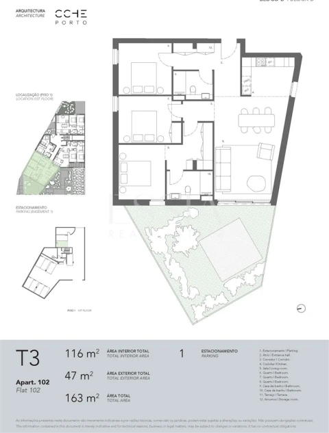 Apartamento T3 para Venda em Ramalde