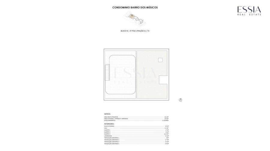 Apartamento T3 para Venda em Lordelo do Ouro e Massarelos Planta 2