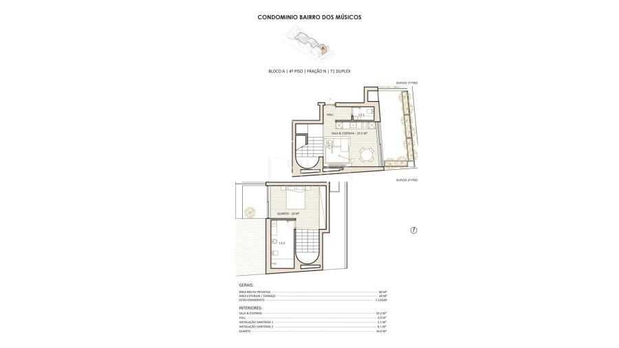 Apartamento T1 para Venda em Lordelo do Ouro e Massarelos Planta 1