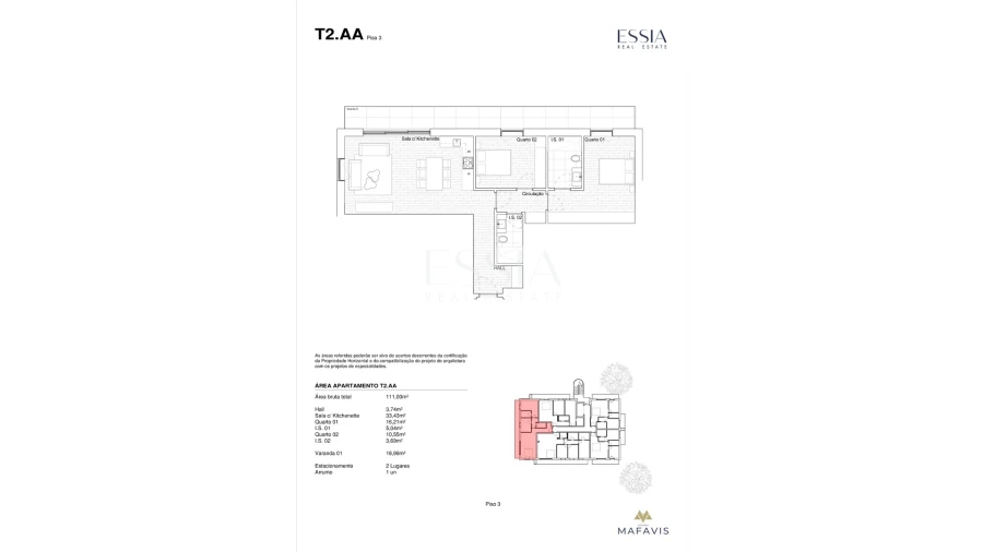 Apartamento T2 para Venda em Gondomar (São Cosme), Valbom e Jovim Foto 13