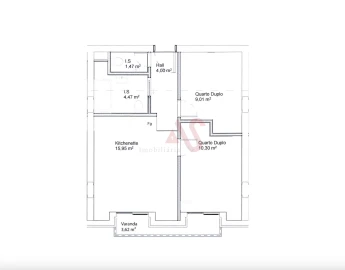Apartamento T1 para Venda em Paranhos