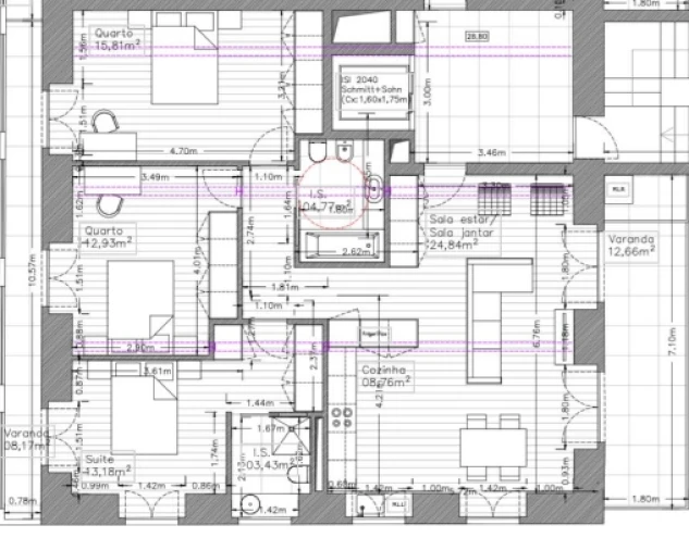 Apartamento T3 para Venda em Monte Real e Carvide Planta 1
