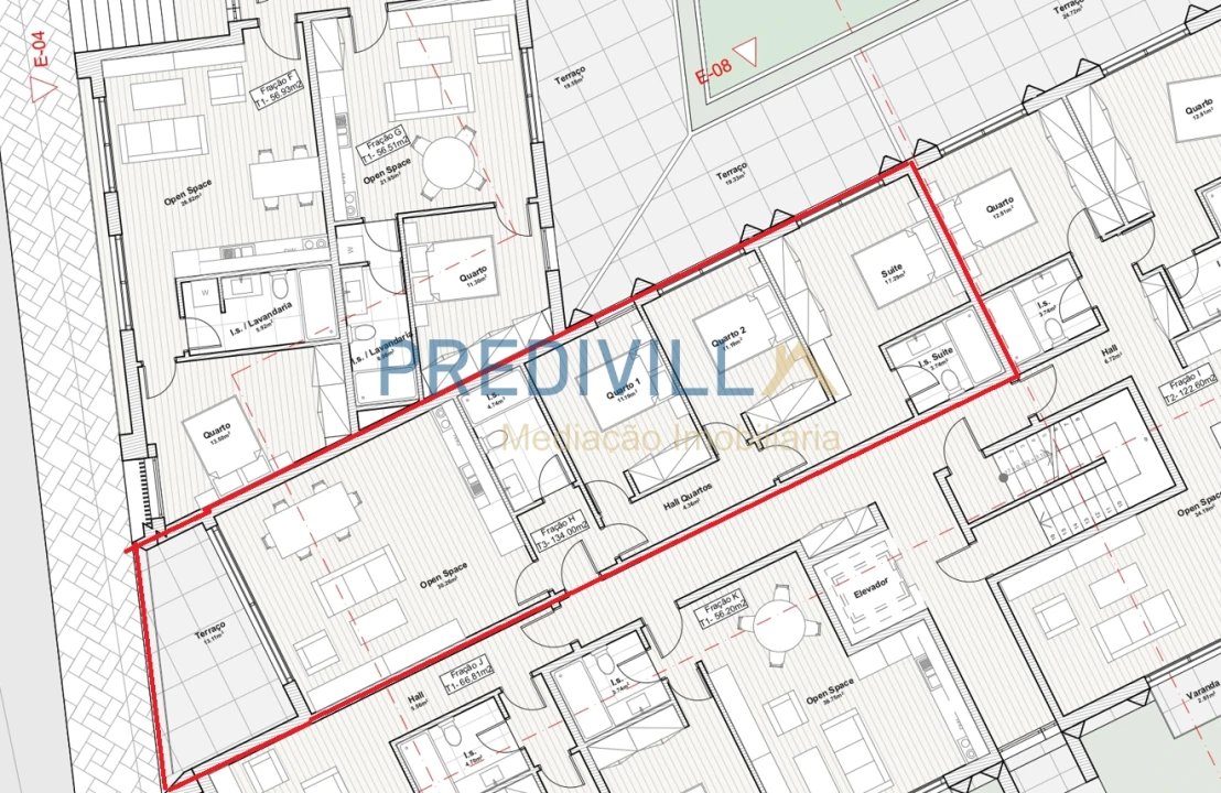 Apartamento T3 para Venda em Labruge Planta 5