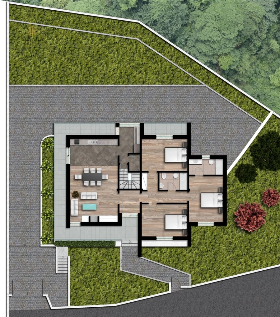 Moradia T3 para Venda em Orgens Planta 1
