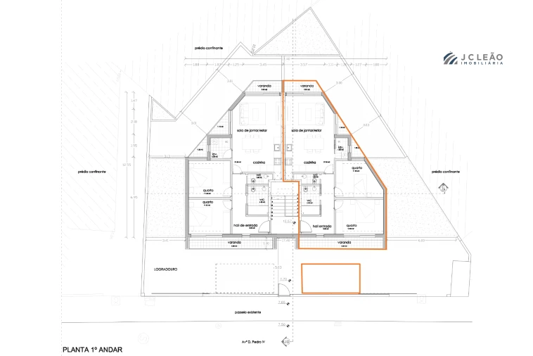 Apartamento T2 para Venda em Perafita, Lavra e Santa Cruz do Bispo Planta 1