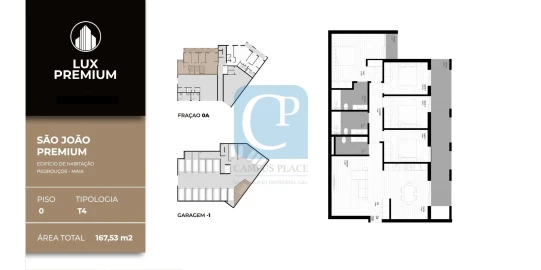 Apartamento T4 para Venda em Pedrouços