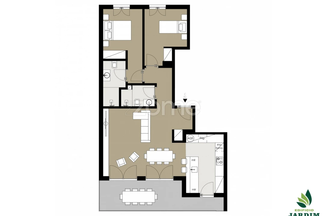 Apartamento T2 para Venda em Alto do Seixalinho, Santo André e Verderena Foto 11