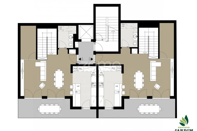 Apartamento T3 para Venda em Alto do Seixalinho, Santo André e Verderena Planta 2