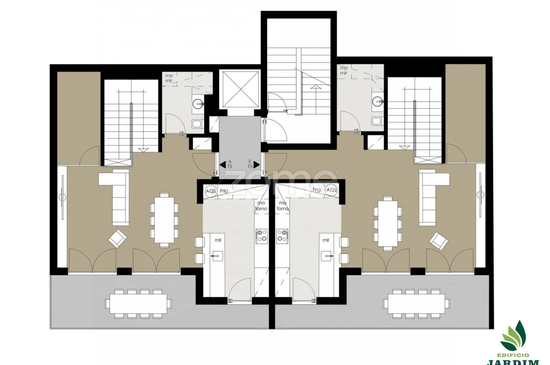 Apartamento T3 para Venda em Alto do Seixalinho, Santo André e Verderena Planta 2