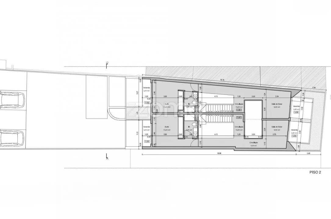 Apartamento T3 para Venda em Santa Clara Planta 2