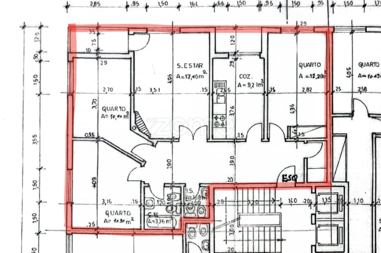 Apartamento T3 para Venda em Seixal, Arrentela e Aldeia de Paio Pires Planta 1