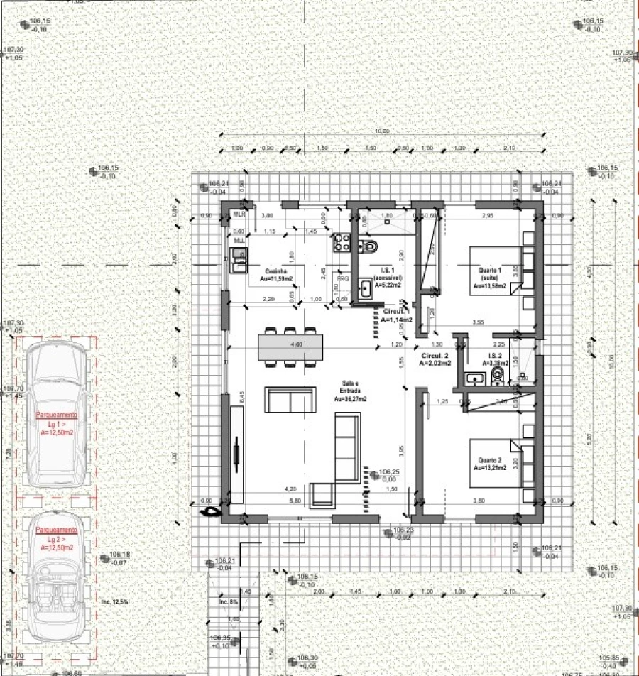 Terreno para Venda em Nossa Senhora do Pópulo, Coto e São Gregório Planta 1