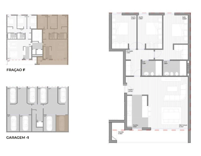 Apartamento T3 para Venda em São João Baptista Foto 8