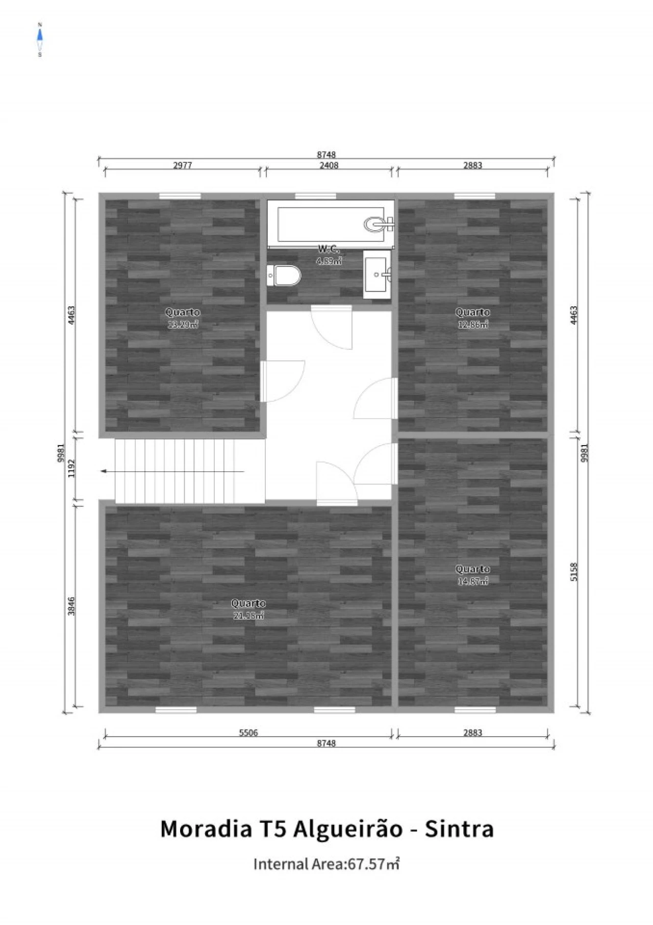 Moradia T5 para Venda em Algueirão-Mem Martins Planta 2