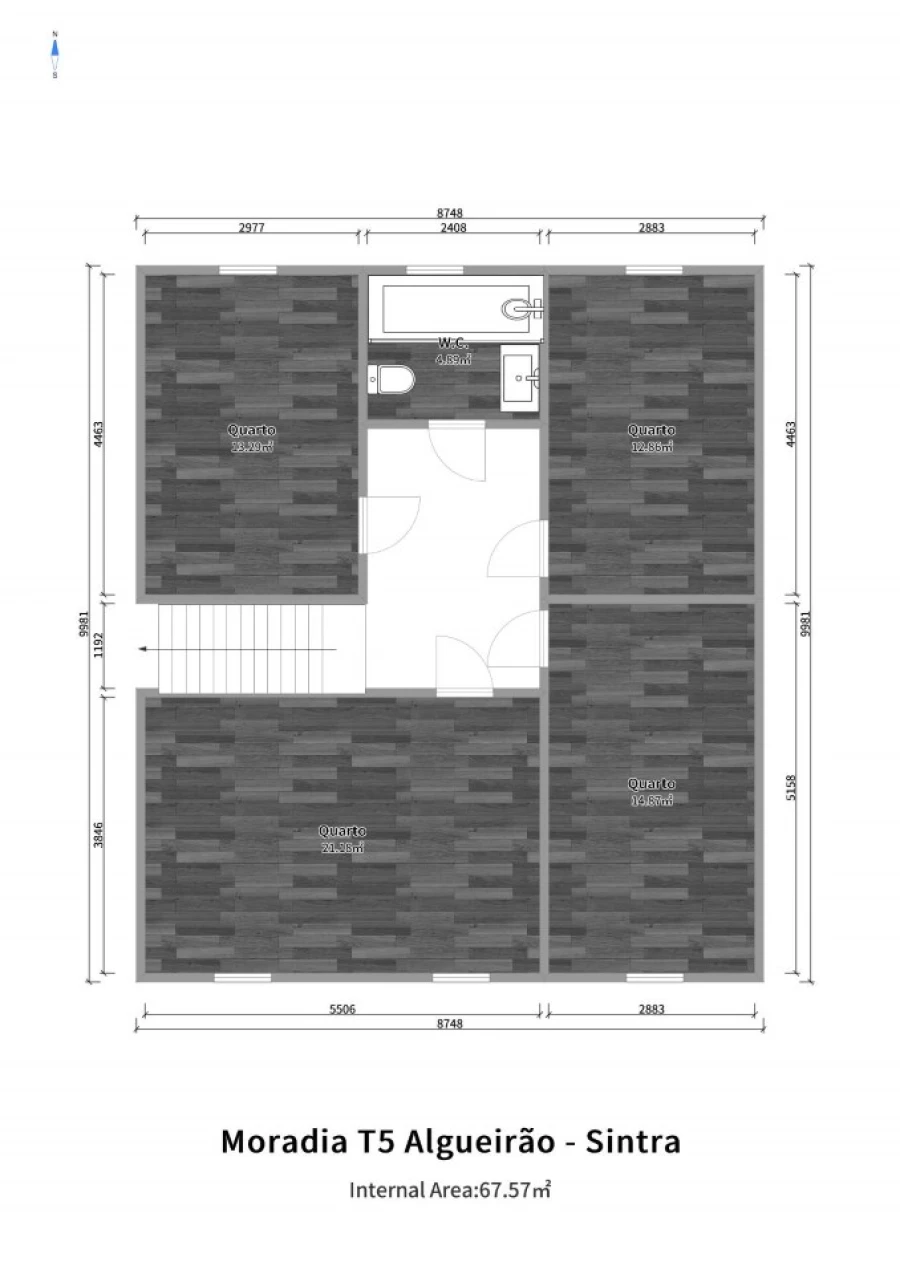 Moradia T5 para Venda em Algueirão-Mem Martins Planta 2