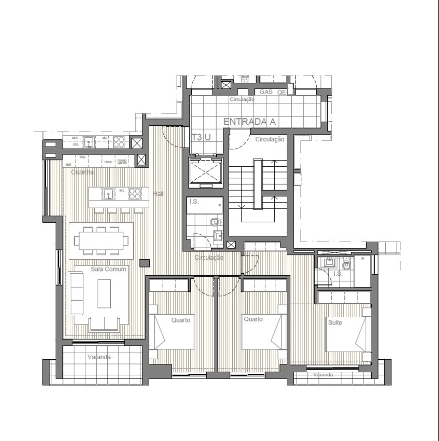 Apartamento T3 para Venda em Conceição e Cabanas de Tavira Planta 1