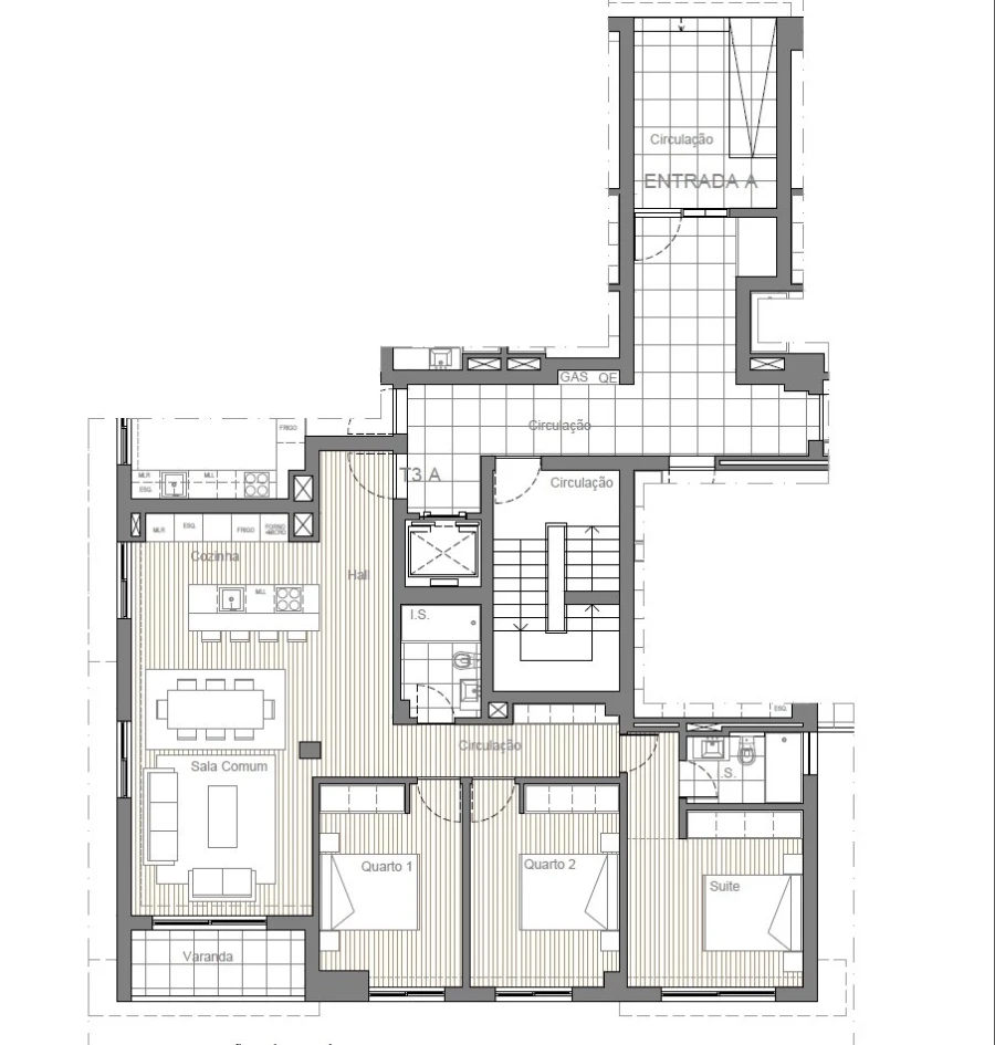 Apartamento T3 para Venda em Conceição e Cabanas de Tavira Planta 1