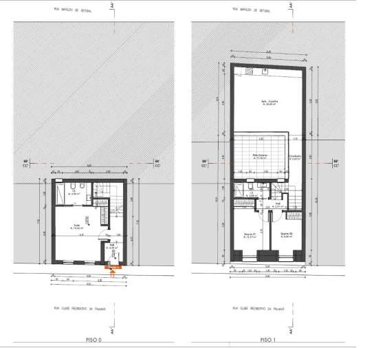 Moradia T3 para Venda em União das Freguesias de Setúbal Planta 1