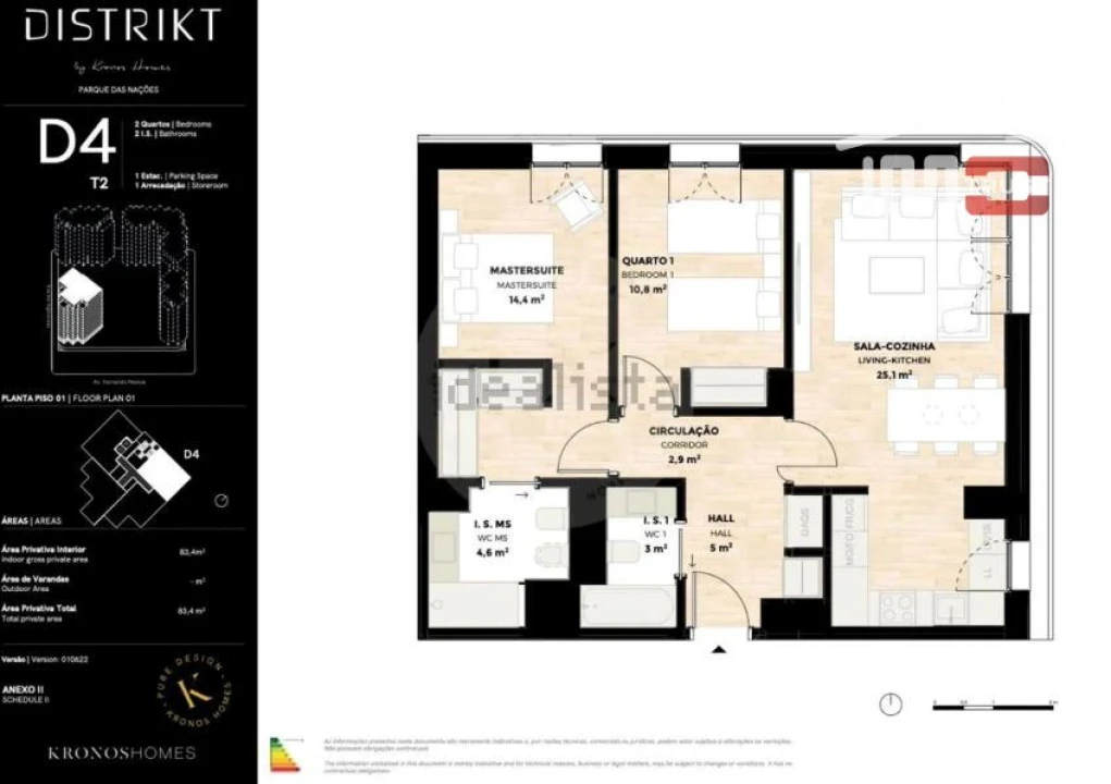 Apartamento T2 para Arrendamento em Parque das Nações Foto 15