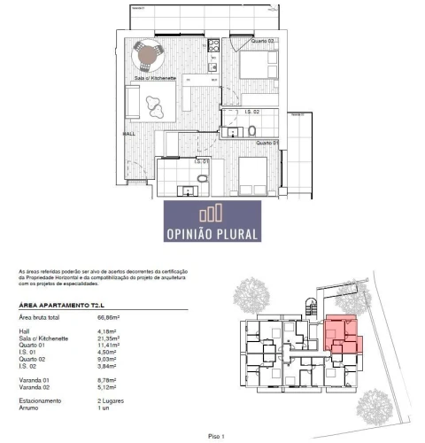 Apartamento T2 para Venda em Gondomar (São Cosme), Valbom e Jovim