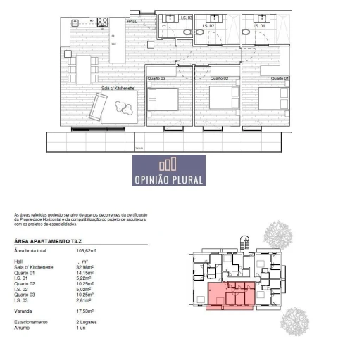 Apartamento T3 para Venda em Gondomar (São Cosme), Valbom e Jovim