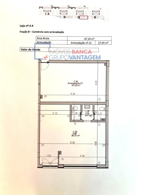 Loja para Venda em Santo Antão e São Julião do Tojal