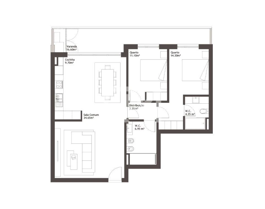 Apartamento T2 para Venda em Baltar Foto 21