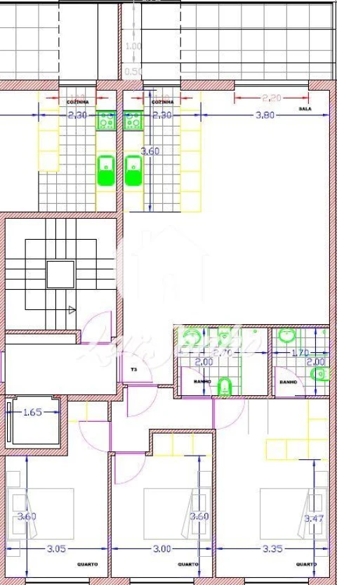 Apartamento T3 para Venda em Celeirós, Aveleda e Vimieiro
