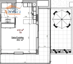 Apartamento T0 para Venda em Mafamude e Vilar do Paraíso