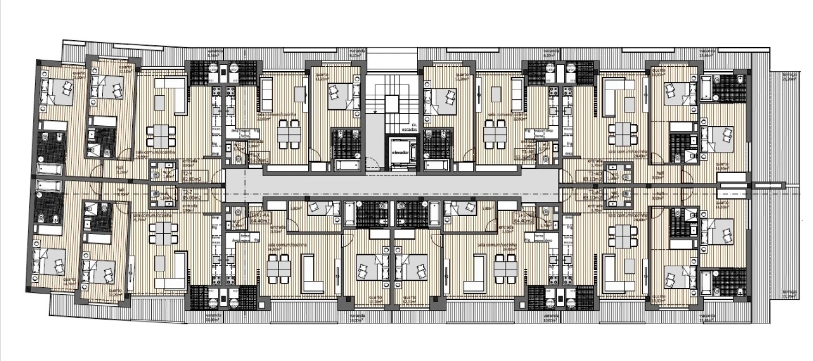 Apartamento T1 para Venda em Rio Tinto Planta 2
