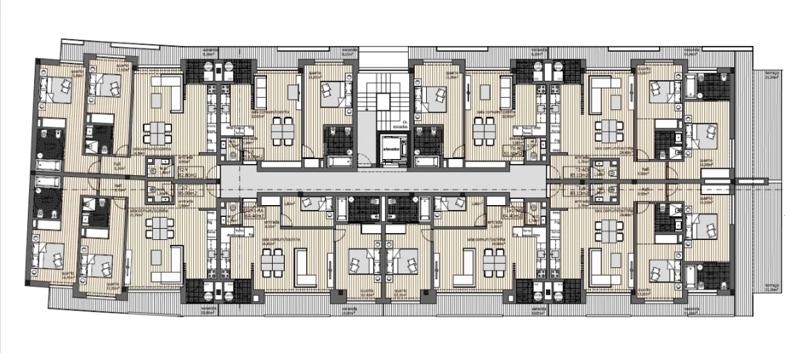 Apartamento T1 para Venda em Rio Tinto Planta 2
